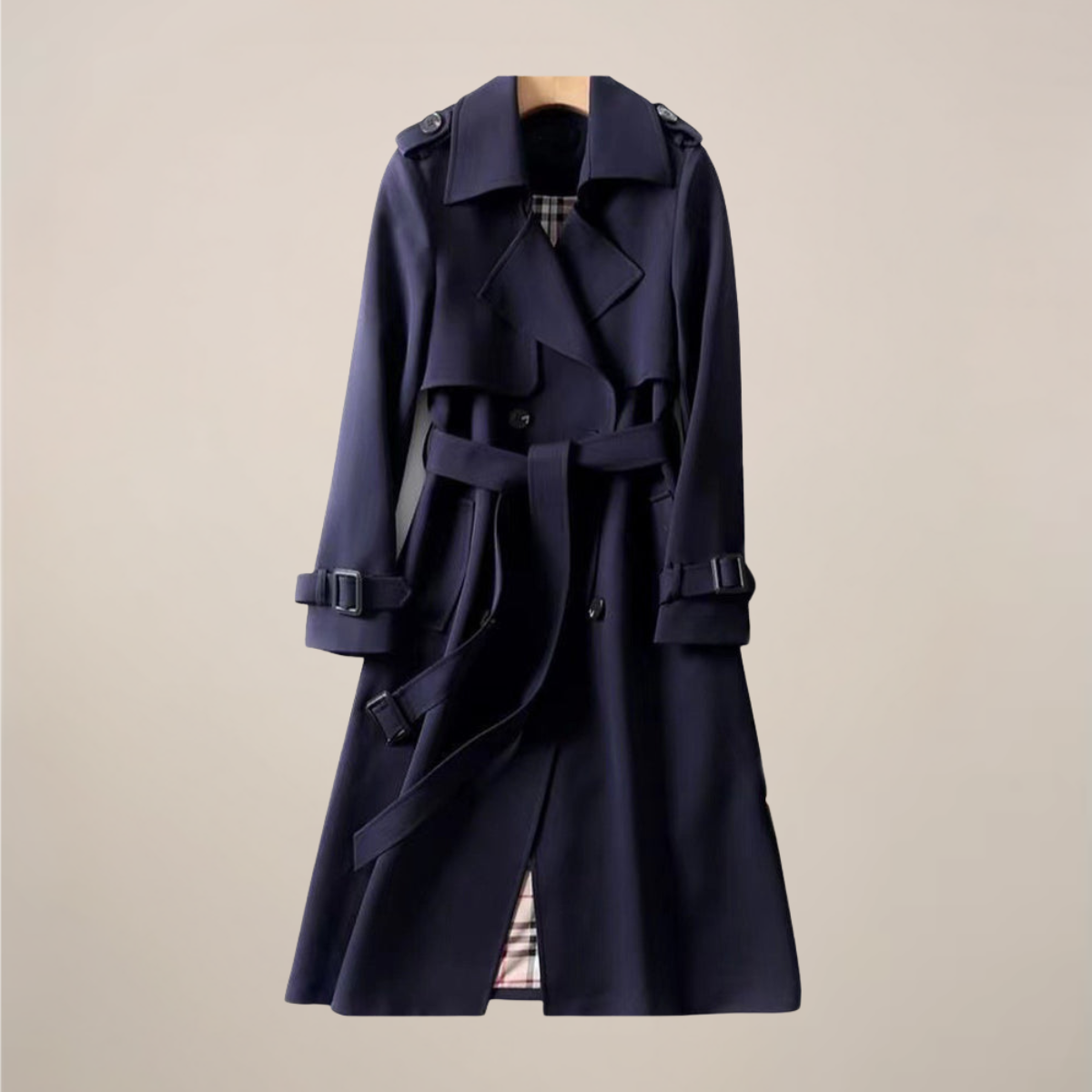 Amelia | Women's Double-Breasted Belted Trench Coat