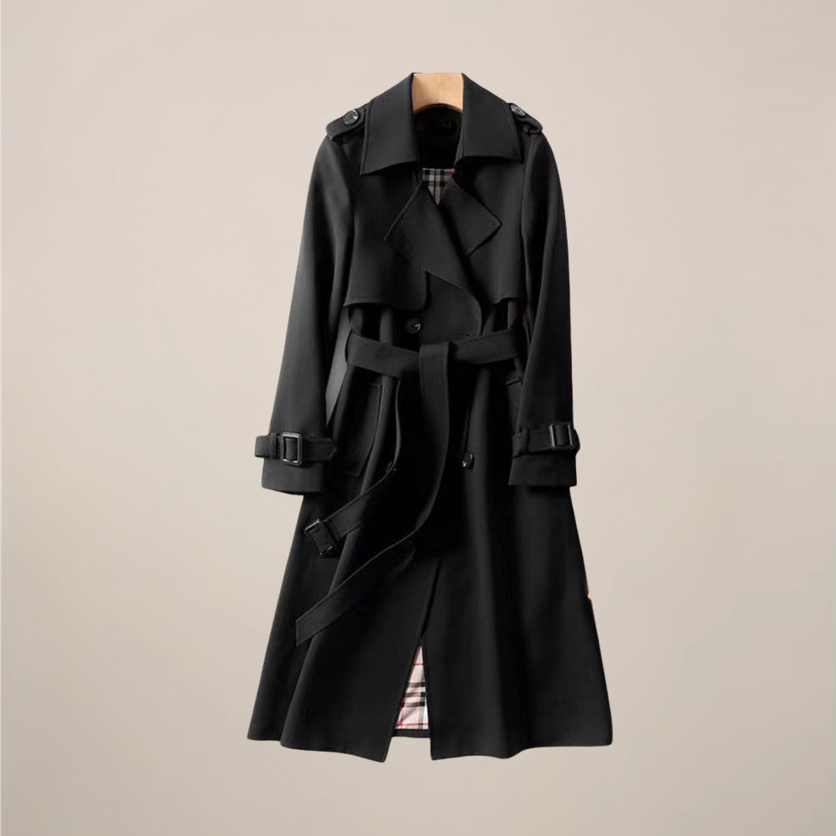 Amelia | Women's Double-Breasted Belted Trench Coat