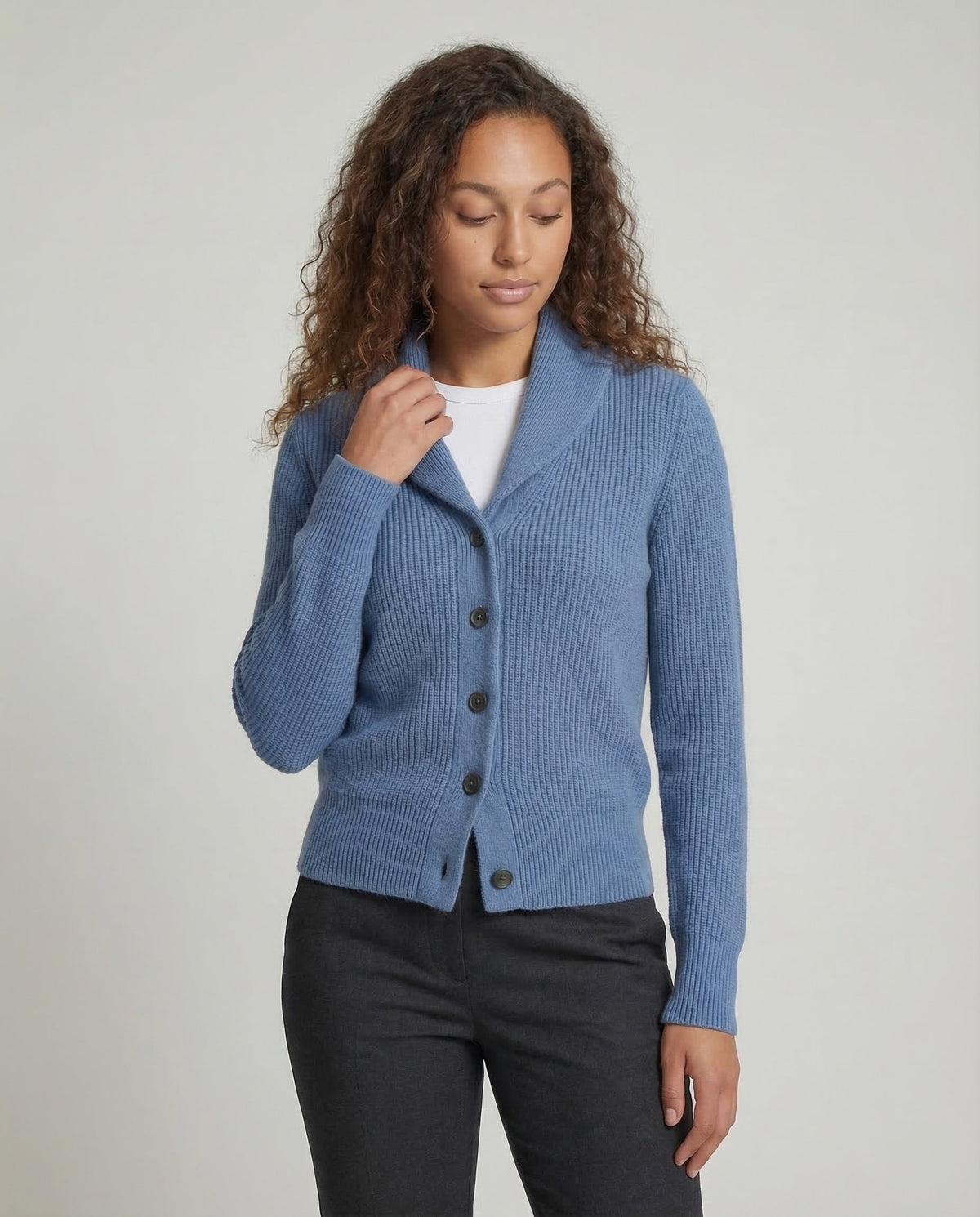 Xiomara | Women's Knit Cardigan with Lapel Collar