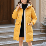Cozylle | Hooded Quilted Puffer Coat with Contrast Details