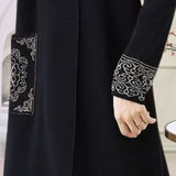 Vanya | Women's Midi Dress with Decorative Cuff & Collar Details
