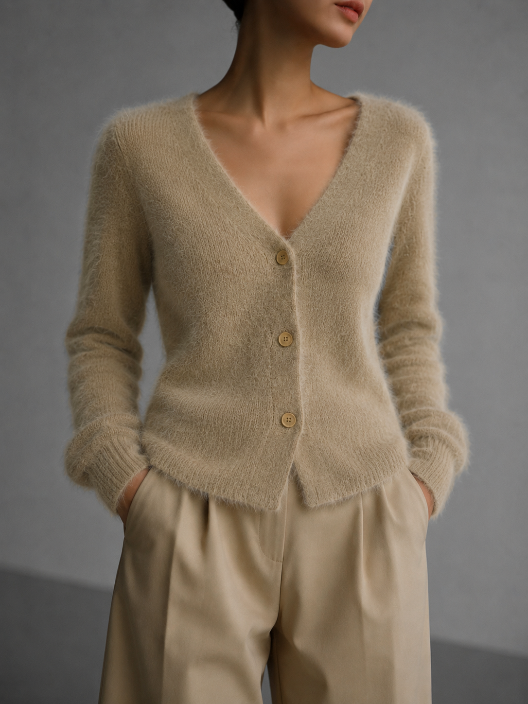 Bea | Cozy Oversized Button-Up Cardigan