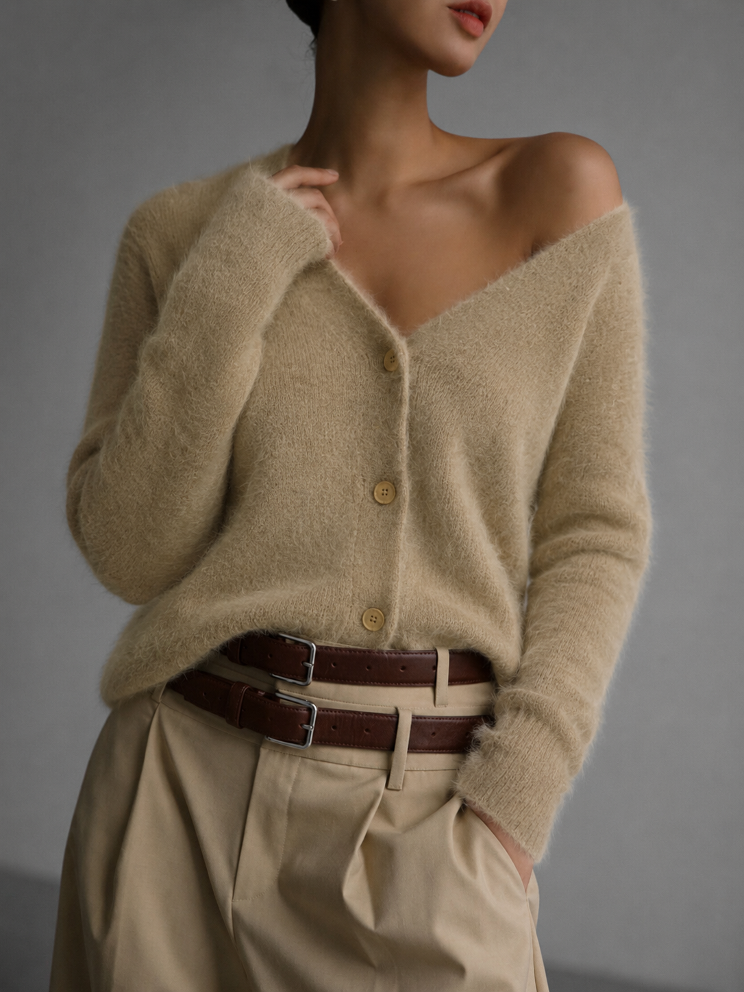 Bea | Cozy Oversized Button-Up Cardigan