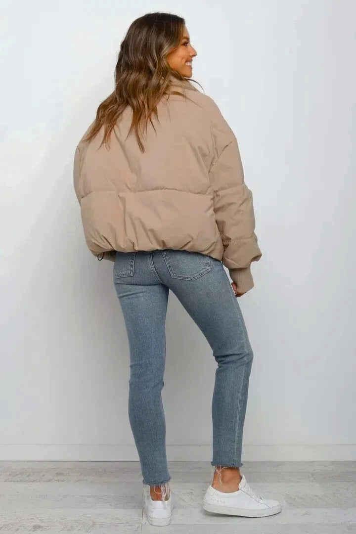 Diana | Cropped Quilted Puffer Jacket