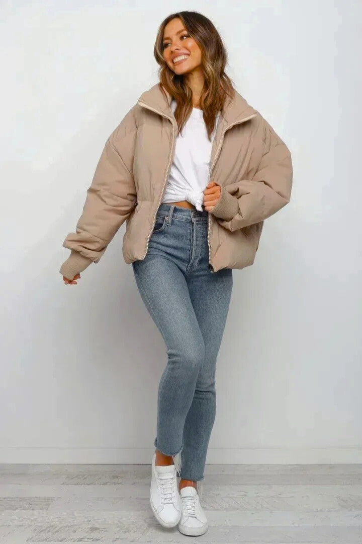 Diana | Cropped Quilted Puffer Jacket
