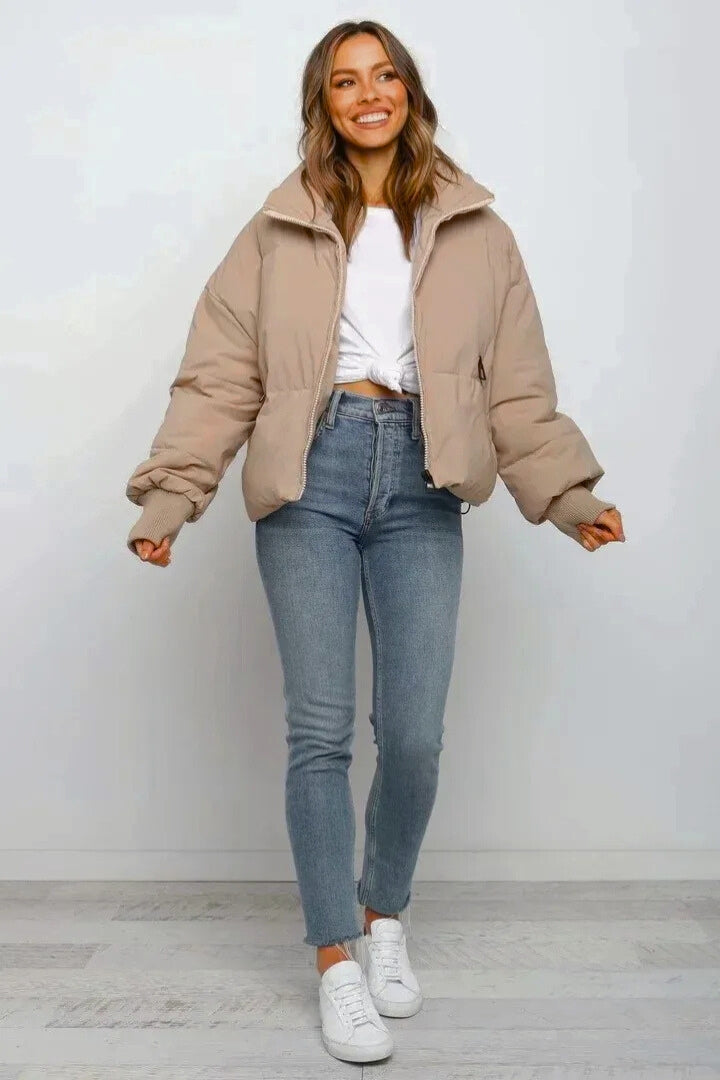 Diana | Cropped Quilted Puffer Jacket