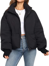 Diana | Cropped Quilted Puffer Jacket
