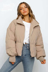 Diana | Cropped Quilted Puffer Jacket