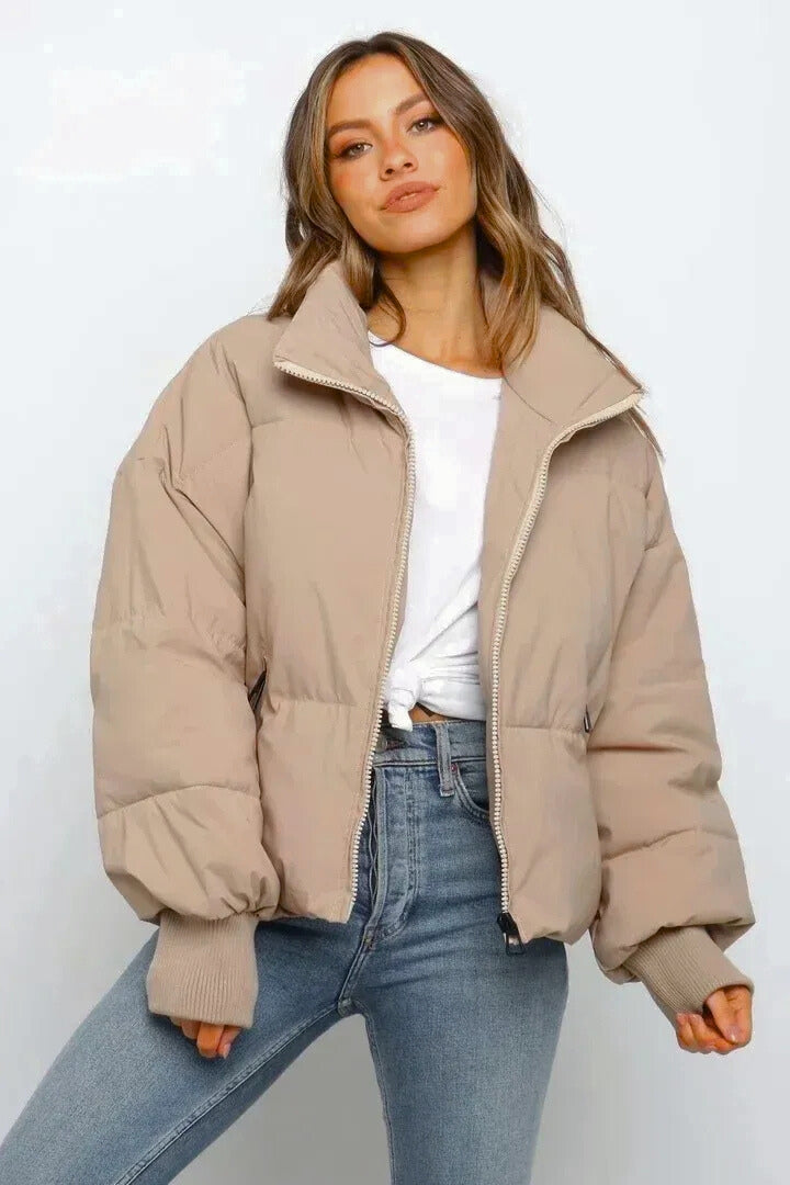 Diana | Cropped Quilted Puffer Jacket