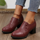 Quinn | Retro Women’s Block-Heel Shoes
