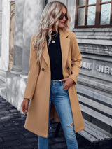 Isabella | Women's Belted A-Line Double-Breasted Coat