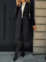 Natalie | Women's Tailored Belted Long Coat