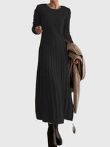 Aaliyah | Maxi-Length Cable-Knit Dress