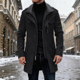 Dorothea | Men’s Tailored Trench Coat with Lapel Collar