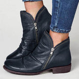 Selena | Women’s Ankle Boots with Double Zipper