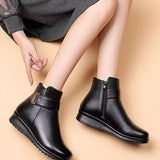 Angela | Cozy Buckle Ankle Boots