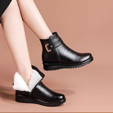 Angela | Cozy Buckle Ankle Boots