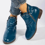 Selena | Women’s Ankle Boots with Double Zipper