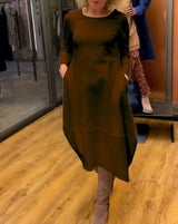 Quinn | Long Solid-Color Knit Dress