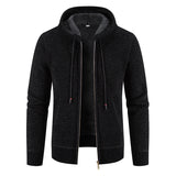 Oliver | Textured Zip-Up Hooded Cardigan for Men