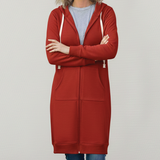Maya | Cozy Long Zip-Up Hoodie for Women