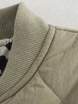 Chloe | Women’s Quilted Jacket with Leopard Lining