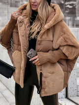 Olivia | Elegant Hooded Jacket with Plush Panel Design