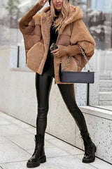 Olivia | Elegant Hooded Jacket with Plush Panel Design
