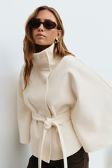 Addison | Women's Elegant Belted Cape Coat