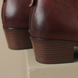 Elara | Women's Ankle Boots with Sleek Pointed Toe & Low Block Heel