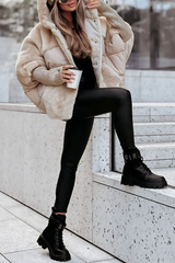 Verity | Modern Hooded Puffer Bomber Jacket