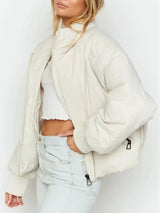 Adeline | Cropped Hooded Puffer Jacket for Women