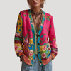 Monica | Embroidered Floral Button-Front Cardigan