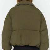 Adeline | Cropped Hooded Puffer Jacket for Women