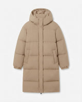 Evelyn | Longline Hooded Puffer Coat for Women