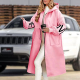 Zoe | Long Hooded Coat for Women