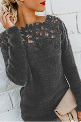 Katherine | Elegant Off-the-Shoulder Knit Sweater