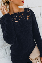 Katherine | Elegant Off-the-Shoulder Knit Sweater