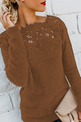 Katherine | Elegant Off-the-Shoulder Knit Sweater
