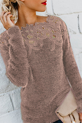 Katherine | Elegant Off-the-Shoulder Knit Sweater