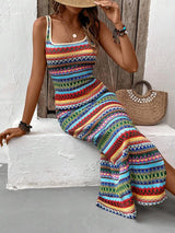 Leonie | Striped Bohemian Beach Dress for Women