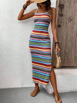Leonie | Striped Bohemian Beach Dress for Women