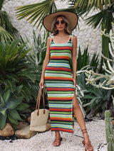 Leonie | Striped Bohemian Beach Dress for Women