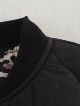 Chloe | Women’s Quilted Jacket with Leopard Lining