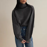Diana | Striped Patchwork Sweater with Half-Rise Collar