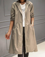 Drune | Waterproof Long Trench Coat With
