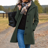Elara | Elegant Women's Casual Coat with Button Closure