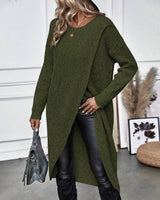 Elowen | Women's Sweater Dress with Asymmetric Wrap Front