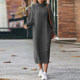 Juliette | Soft Knitted Turtleneck Midi Dress