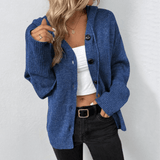 Freya | Chunky Knit Button-Down Cardigan for Women